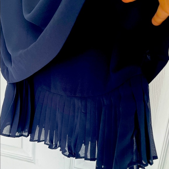 3/$25 Banana Republic Navy Tank Top with Ruffled Hem - Picture 6 of 6